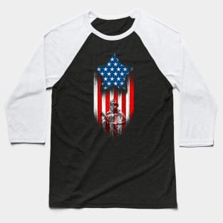 American Hero Stars Stripes RWB Baseball T-Shirt